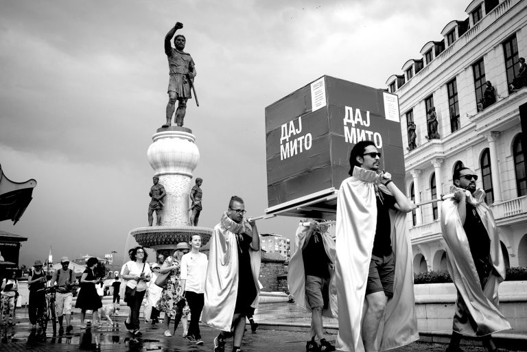Macedonia 2018 March for Bribes