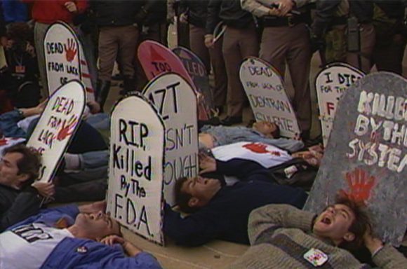 ACT UP protest of the FDA in 1988 via ACTUPny.org