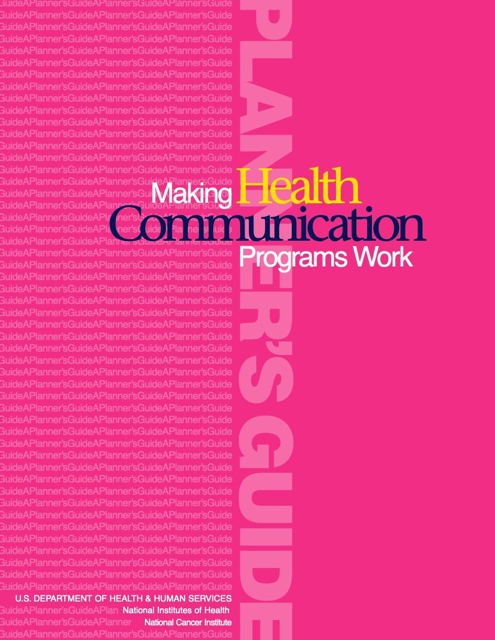 Pink Book Making Health Communications Programs Work