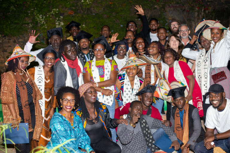 Senegal Workshop Graduate group photo - lots of smiles.