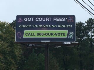 Courting Voters with Court Fees