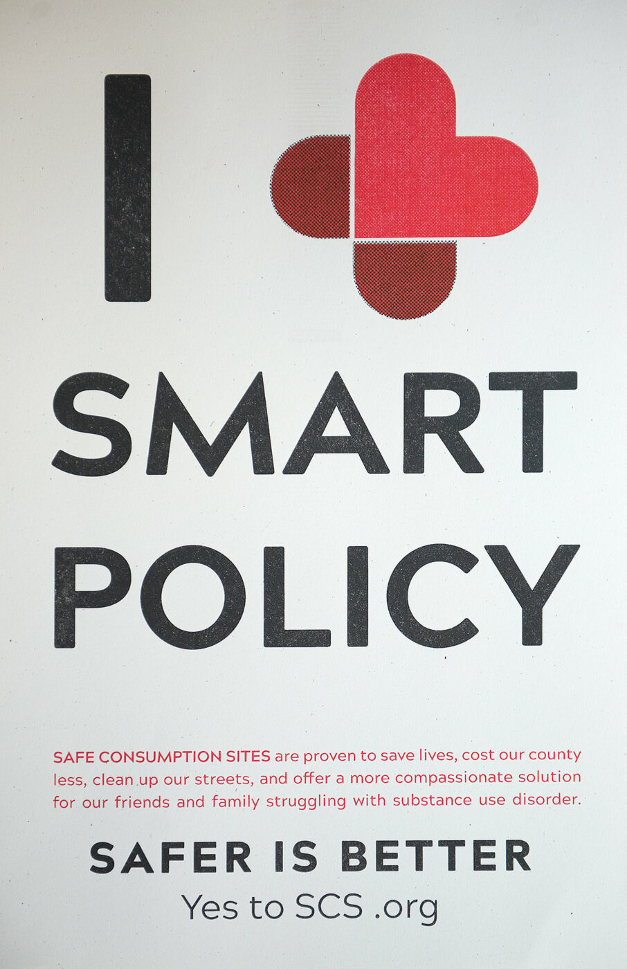 I Heart Smart Policy - print produced for the campaign