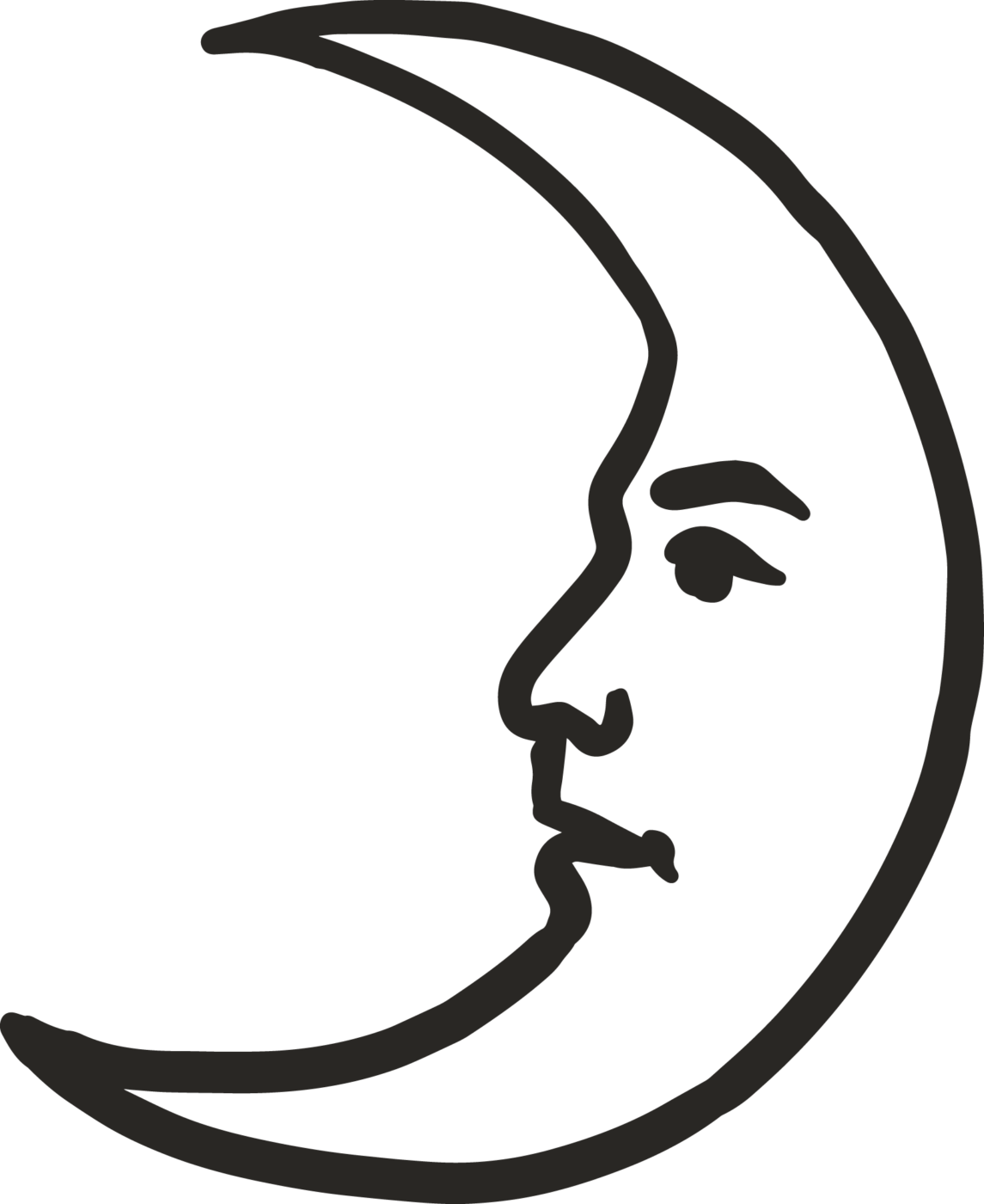 Icon Drawing Man in the Moon