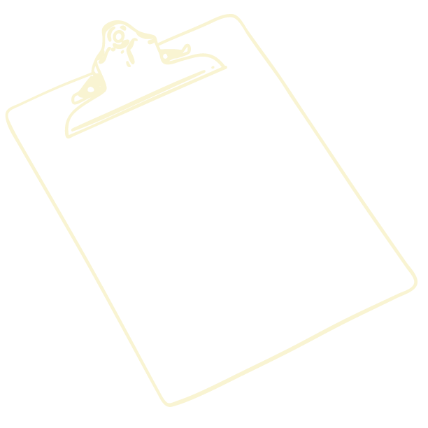 simple line icon drawing of a clipboard