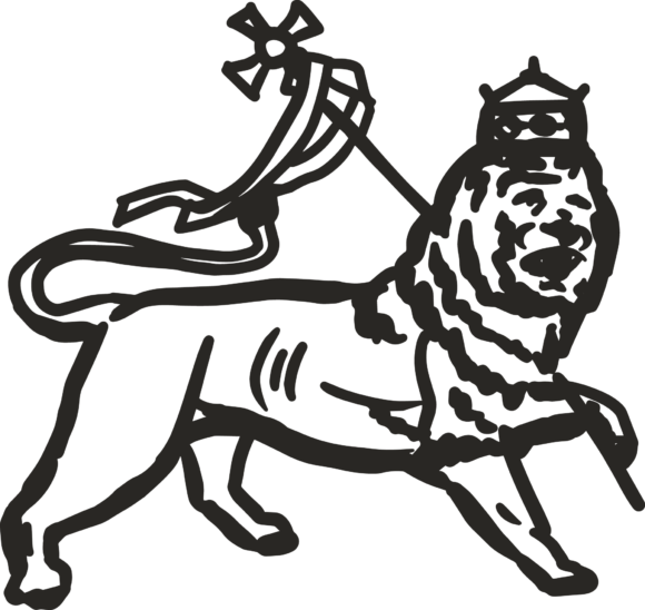 Lion of Judah Icon Drawing Not Black