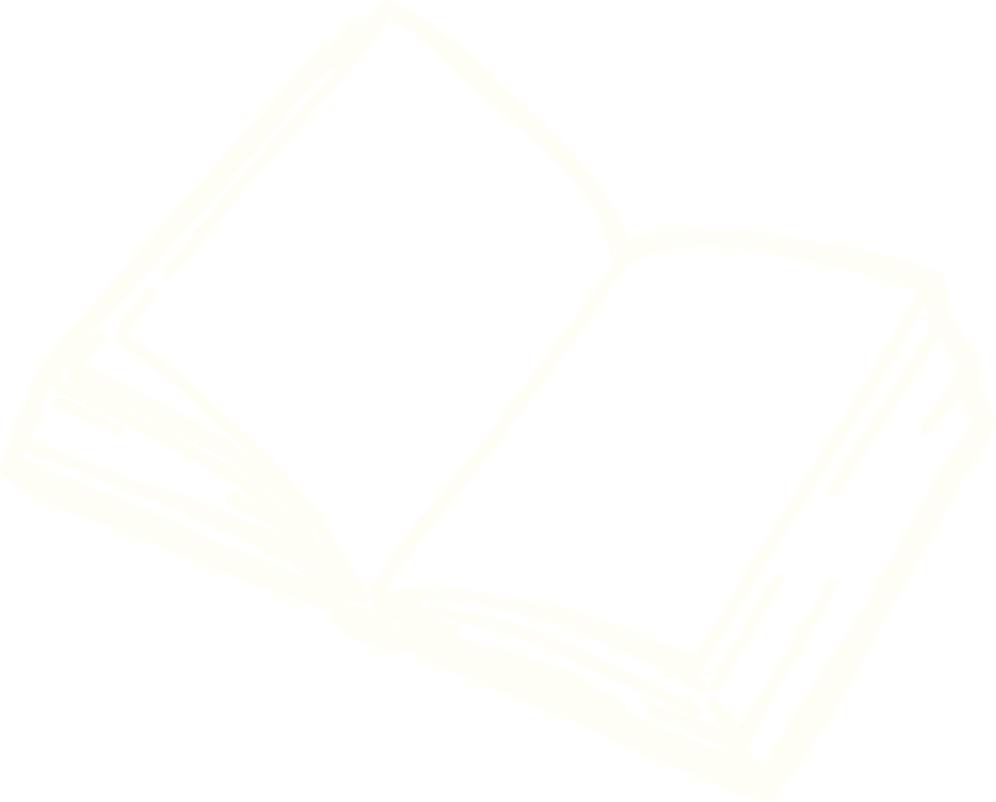 Open Book Icon Drawing in White