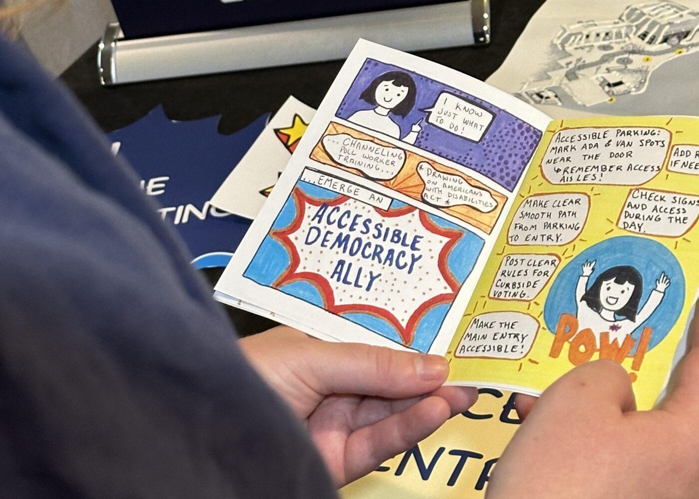 Alexia Kemerling's Be an Accessible Democracy Ally comic