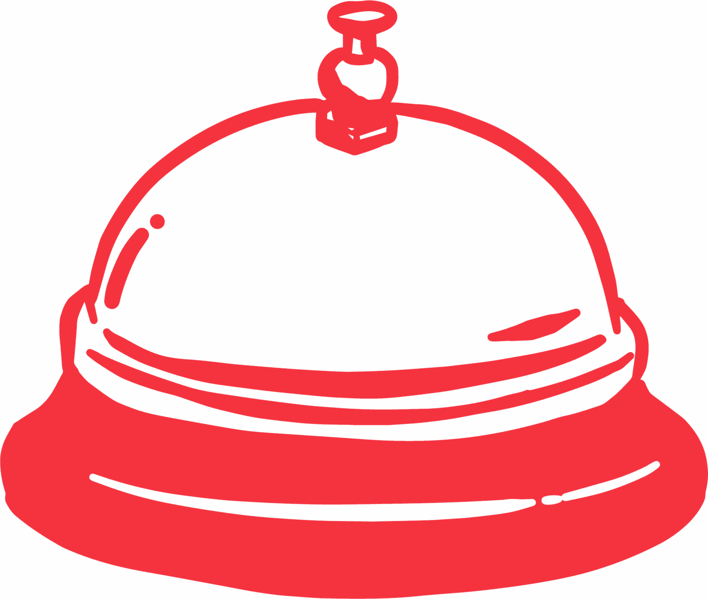 Bell Icon Drawing Red