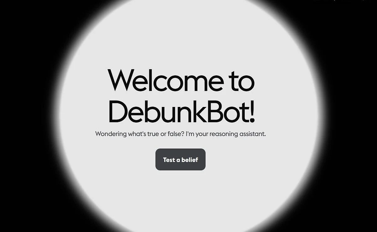 Debunkbot.com screenshot